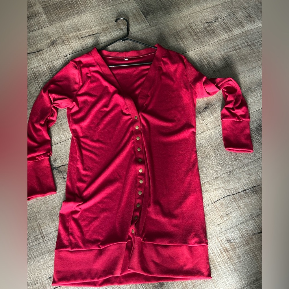 long red coat - Picture 2 of 2